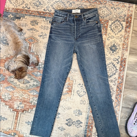 Evereve Classic Blue Jeans The Ever strait size 25 - Picture 2 of 9